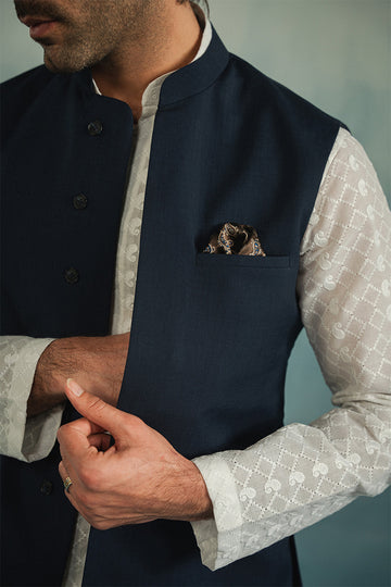 'Navy Blue' Classic Waistcoat